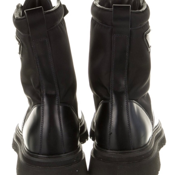 Prada Leather Combat Boots - Picture 4 of 6